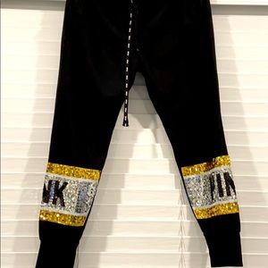 HTF vs pink bling joggers